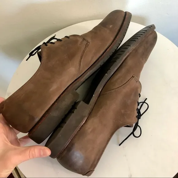 Allen Edmonds Yale Derby Brown Leather Dress Shoes Oxfords Plain Toe Mens 9.5 B
