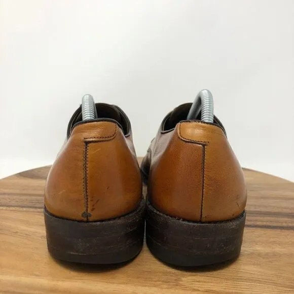 Allen Edmonds Bond Street Men’s Cap-Toe Leather Oxfords Size 11.5 AAA Walnut