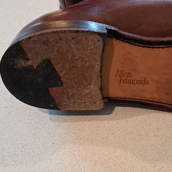 Allen Edmonds Men’s Shoes Vernon Oxfords Lace Up Saddle Brown Leather USA Sz 12D