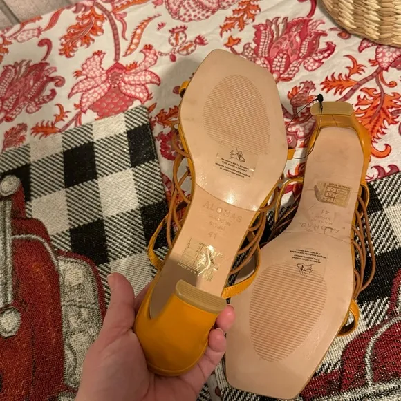 ALOHAS x Anthropologie Sunbeam Mule Strappy Heels Size 41