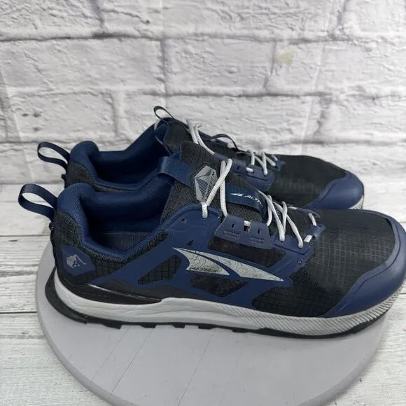 Altra Lone Peak 8 Trail Running Shoes Black Blue ALOA85NC401 Mens Size 12.5