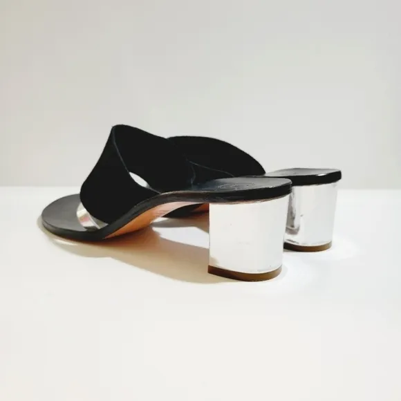 Alvaro Gonzalez Alberta Alta Black Suede Mules