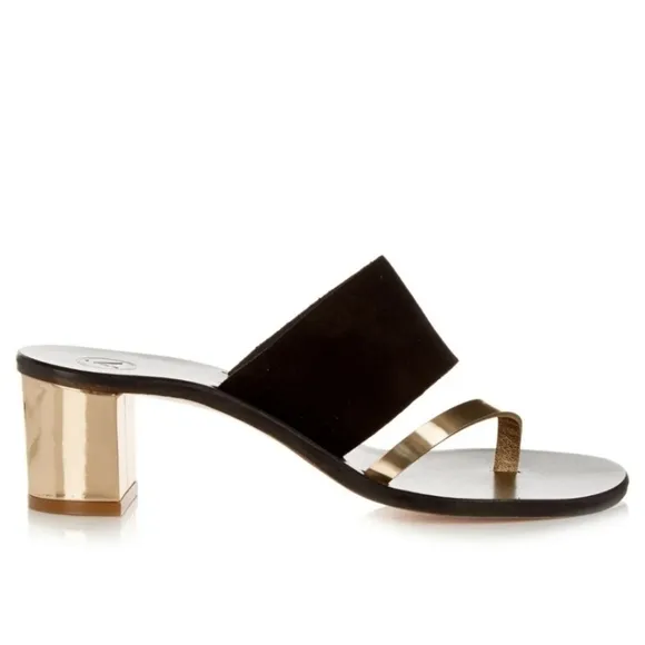 Alvaro Gonzalez Alberta Alta Black Suede Mules