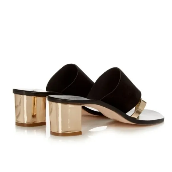 Alvaro Gonzalez Alberta Alta Black Suede Mules