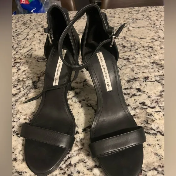 &amp; other stories black Strappy heels classic formal designer revolve spring party
