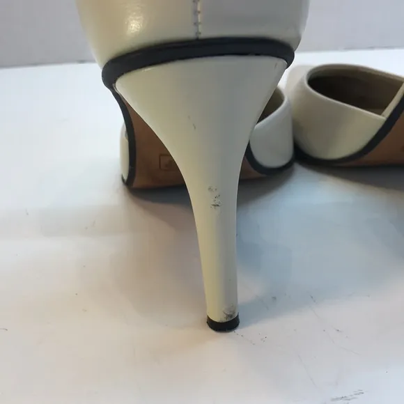 Andiamo Pointed-Toe Ankle-Strap Leather Heels