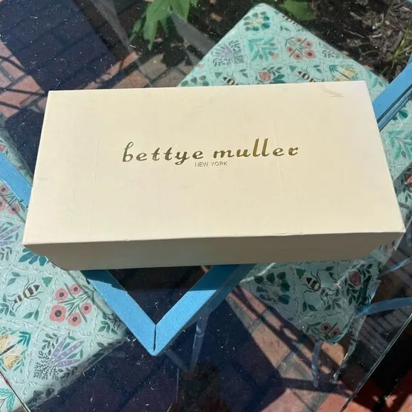 Anthropologie Bettye Muller Fortune Embroidered Suede Mules NIB