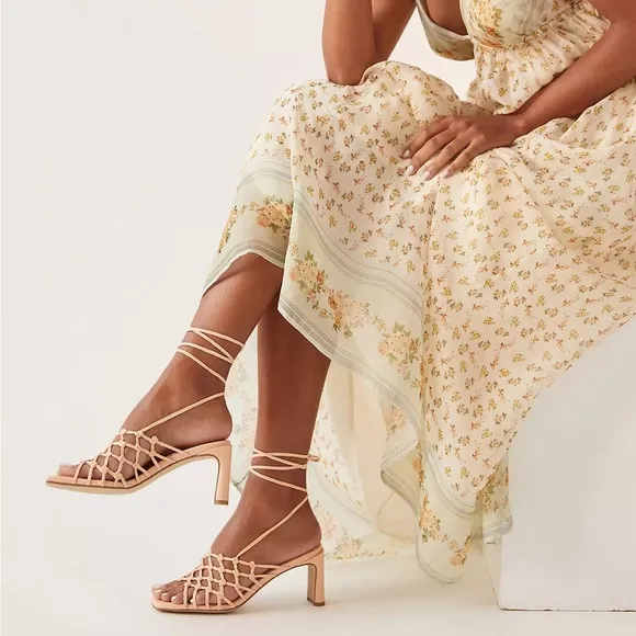 Anthropologie Elvio Zanon Strappy Heels