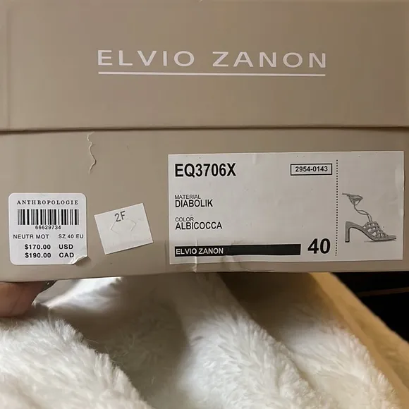 Anthropologie Elvio Zanon Strappy Heels