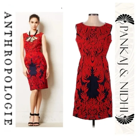 Anthropologie Spice Tree Dress By Pankaj &amp; Nidhi