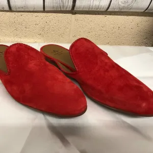 Aquatalia Women's Emerson Weatherproof Suede Smoking Slipper Mules Size 7.5  **