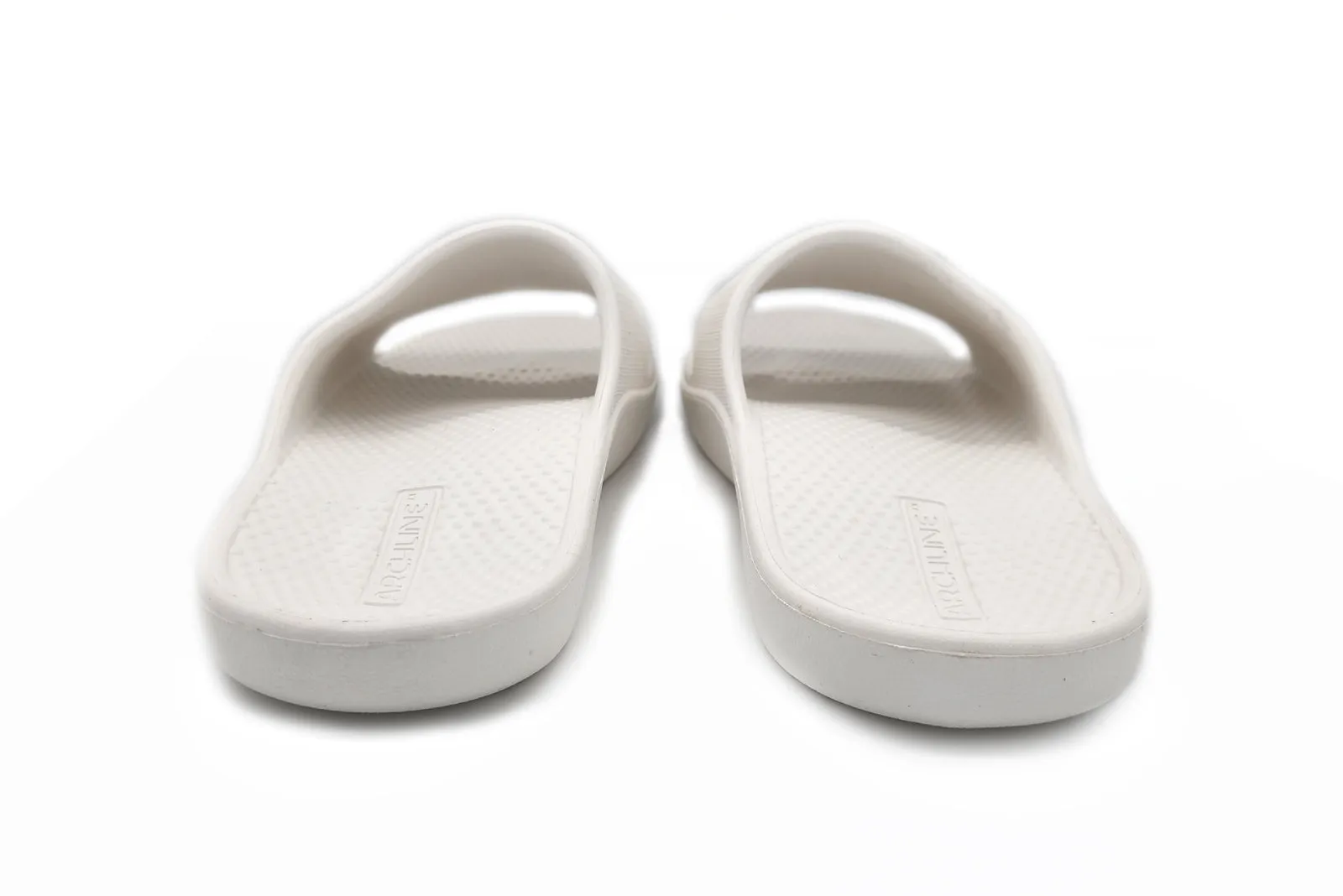 Archline Rebound Orthotic Slides Flip Flop Thongs Slip On Arch Support - White - Euro 39