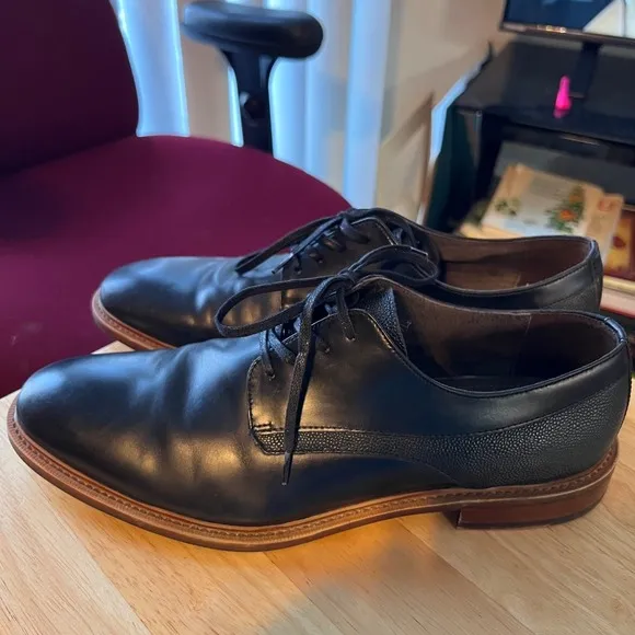 Ashton‎ Grey Adaydo Dress Shoes Leather Oxfords Lace Up Business Casual Mens -10