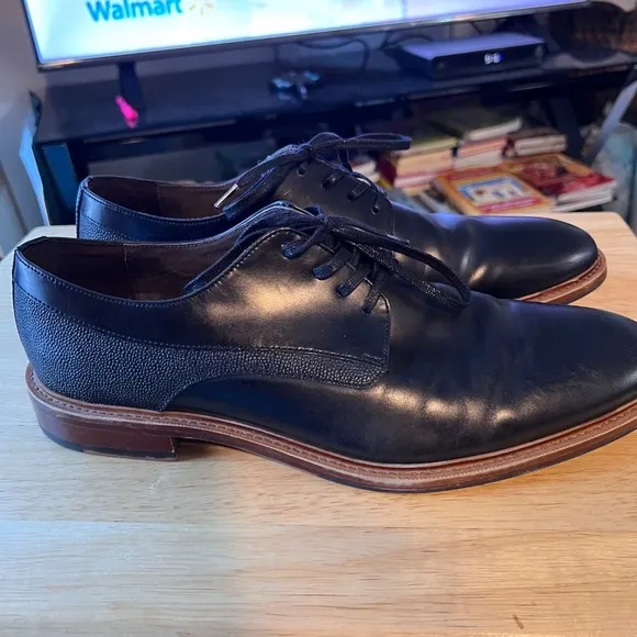 Ashton‎ Grey Adaydo Dress Shoes Leather Oxfords Lace Up Business Casual Mens -10