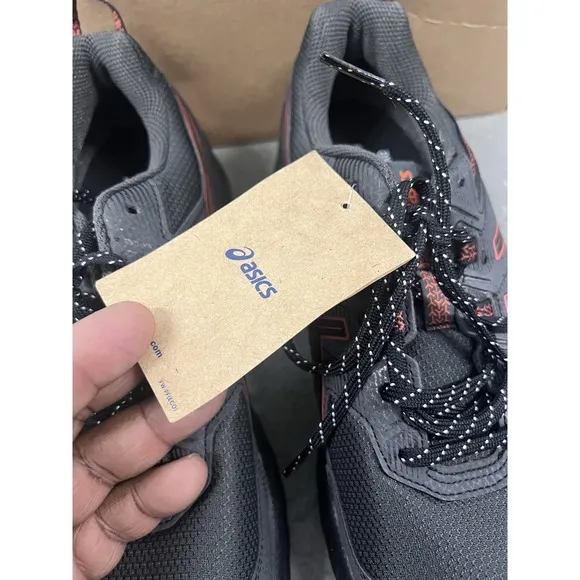 ASICS Gel Venture 9 Running Shoes Mens &quot;Extra Wide&quot; Graphite Gray Red Trail Mesh
