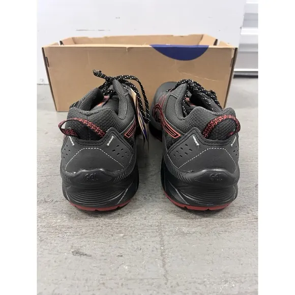 ASICS Gel Venture 9 Running Shoes Mens &quot;Extra Wide&quot; Graphite Gray Red Trail Mesh