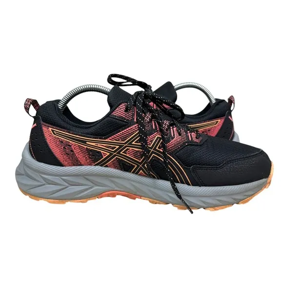 Asics Womens GEL-Venture 9 Trail Running Shoes Cushioned Athletic Black Size 10