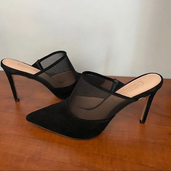 AVEC LES FILLES Joelle Mule Heel; Size 6 1/2M