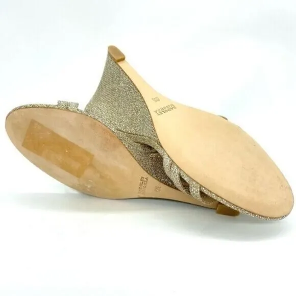 Badgley Mischka Women's Bonanza Gold Wedge Heels