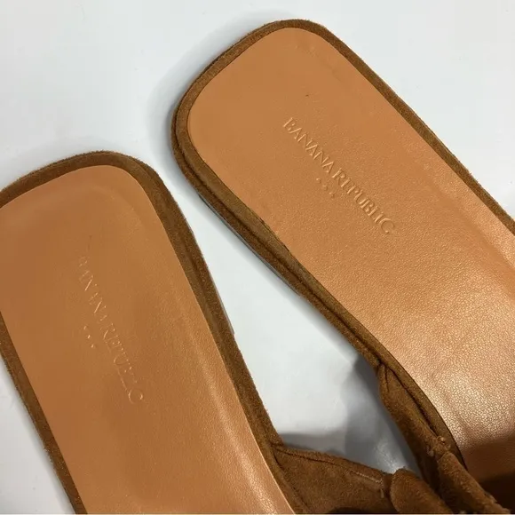 Banana Republic factory soft mules cognac size 10