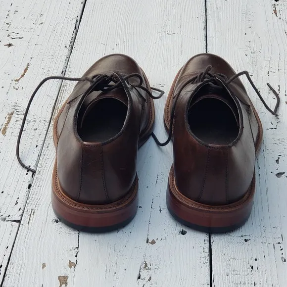 Banana Republic Ortholite Men's Sz 9.5 Leather Dress Shoes Oxfords Brown
