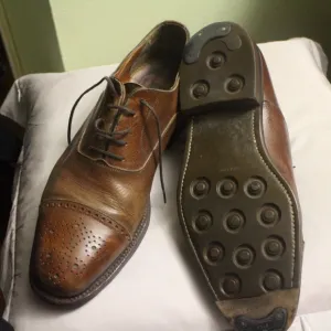 Barneys NY Calf Skin Cap Toe Oxfords 9