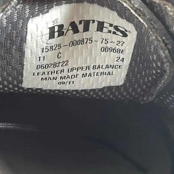 Bates Lites Men’s Size 11 C High Gloss Black Military Uniform Dress Shoe Oxfords