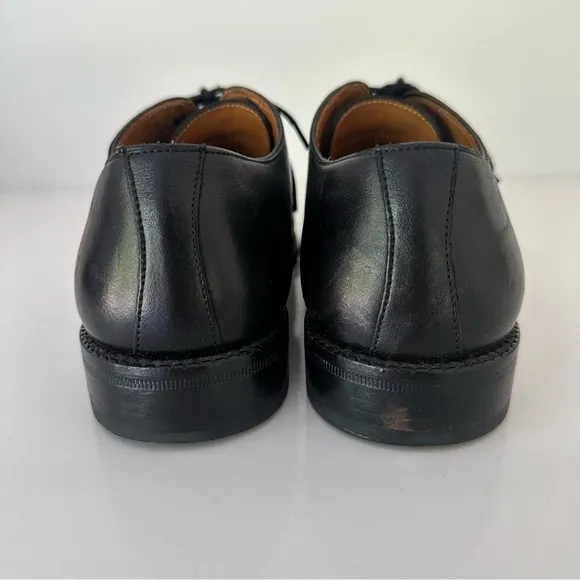 BECKETT SIMONON Black Dean Oxfords Leather Dress Shoes Size 7