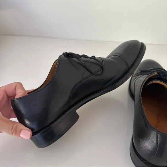 BECKETT SIMONON Black Dean Oxfords Leather Dress Shoes Size 7
