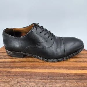 Beckett Simonon Oxfords Men's 8.5 M Black Leather Dean Cap Toe Dress Shoes