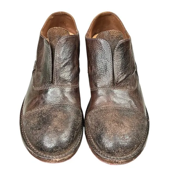 Bed Stu Women's Rose Brown Rustic Slip On Oxfords Size US 9.5