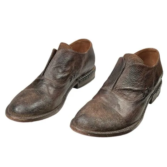 Bed Stu Women's Rose Brown Rustic Slip On Oxfords Size US 9.5