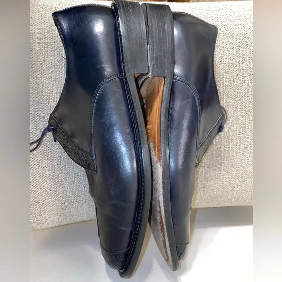 Belvedere Florence Men's Oxfords Dress Shoe in Black Leather