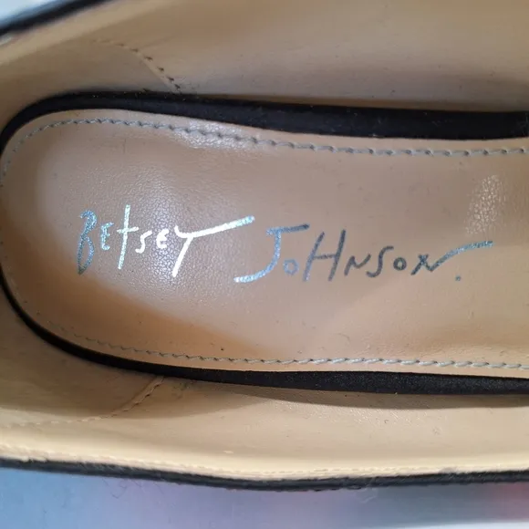 Betsey Johnson Black Jonas Elegant Glam Sequin Pointed Toe Pump Heels Size 7.5