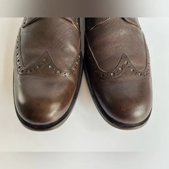 Billy Reid Brown Leather Wingtips Dress Shoes Oxfords Men’s Size 12