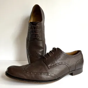 Billy Reid Brown Leather Wingtips Dress Shoes Oxfords Men’s Size 12