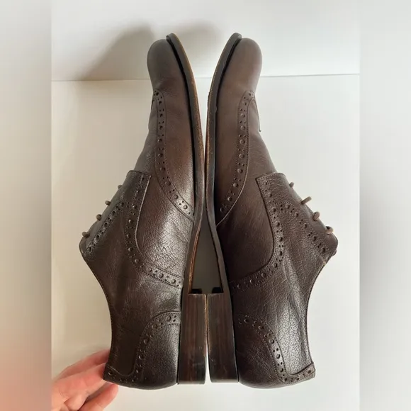 Billy Reid Brown Leather Wingtips Dress Shoes Oxfords Men’s Size 12
