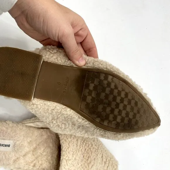 Birdies Sherpa Shearling Pointed Tole Mules