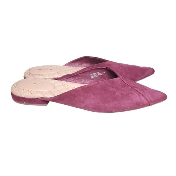 Birdies Suede Swan Mule size 11 in Cranberry