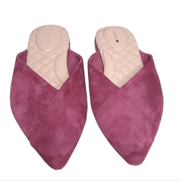 Birdies Suede Swan Mule size 11 in Cranberry