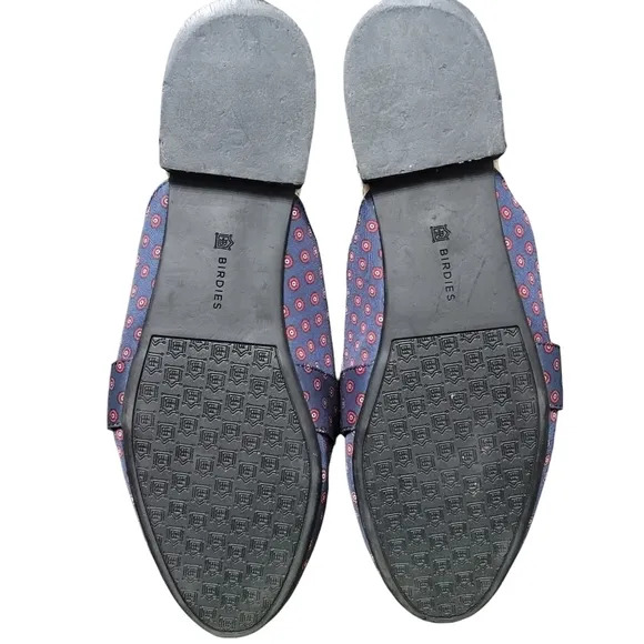 BIRDIES The Robin Upcycled Satin Mule Flat Slipper
