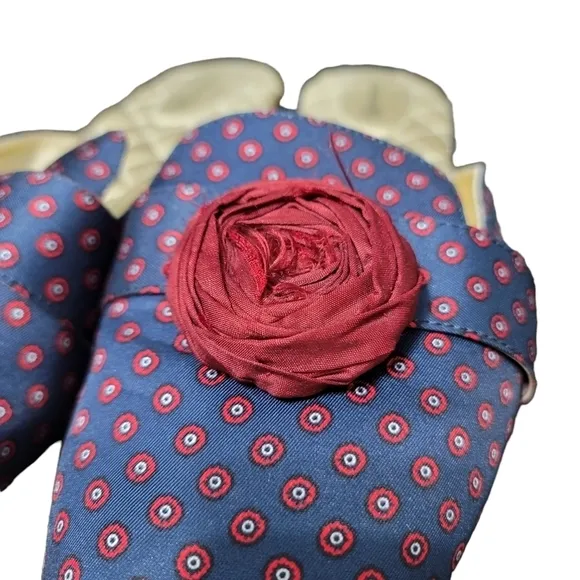 BIRDIES The Robin Upcycled Satin Mule Flat Slipper