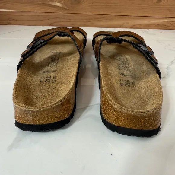 Birkenstock Birki's Metallic Bronze  Snake Sandals Size 40 / US 9, 9.5