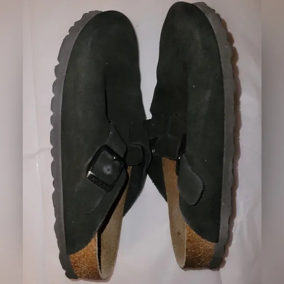 Birkenstock Boston in suede leather black, sz 38