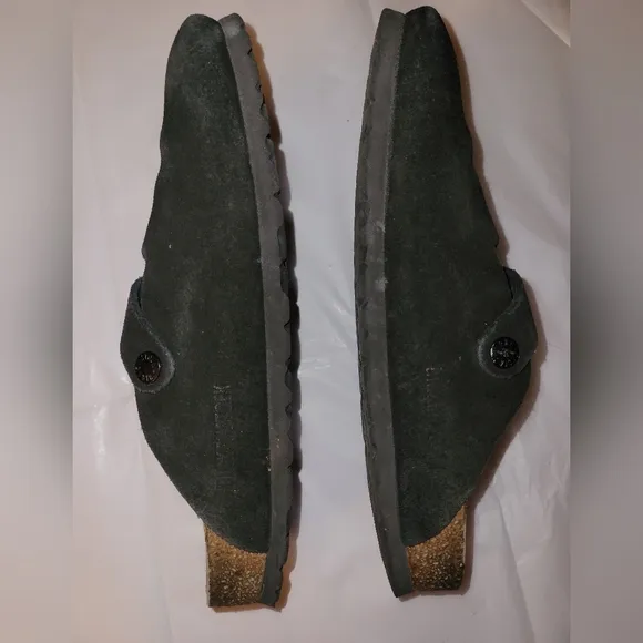 Birkenstock Boston in suede leather black, sz 38