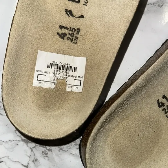 Birkenstock slides size 41/10-10.5 snakeskin print