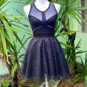 Black Sequin Sparkly Party Dress