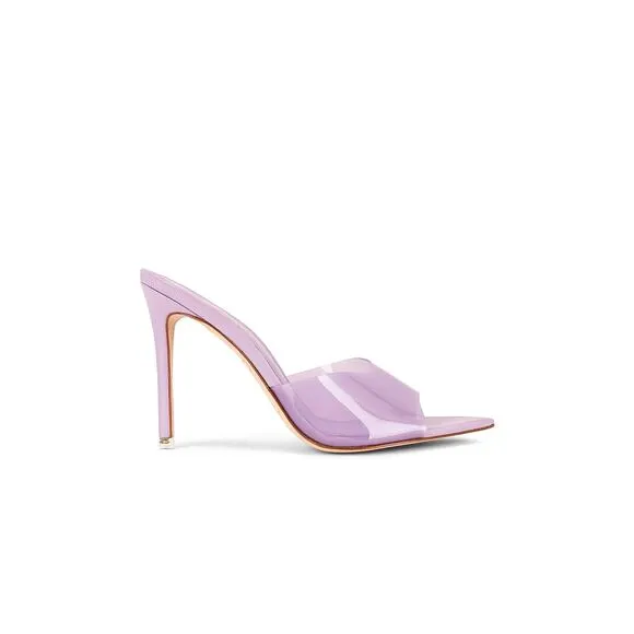 Black Suede Studio Bella Pointed Toe Heels Lavender Party Formal Sexy 37.5