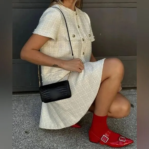 BLoggers fav Zara SHORT STRUCTURED DRESS ZW COLLECTION
