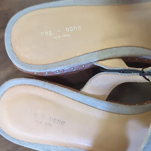 Blue Suede Sandals Rag &amp; Bone For Spring Summer Size 37.5